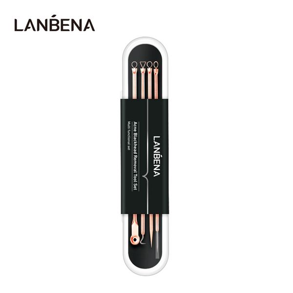lanbena 4pcs/set stainless steel acne pimple spot extractor pore cleanser kit blackhead blemish remover face skin care tools 0565
lanbena 4pcs/set stainless steel acne pimple spot extractor pore cleanser kit blackhead blemish remover face skin care tools 0565