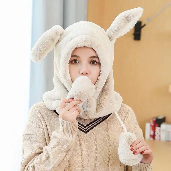 cute hats 2020 plush fur with long ears beanies thick warm winter pompom caps for girl's outwear neck face proof snow hats, Blue;gray
cute hats 2020 plush fur with long ears beanies thick warm winter pompom caps for girl's outwear neck face proof snow hats, Blue;gray