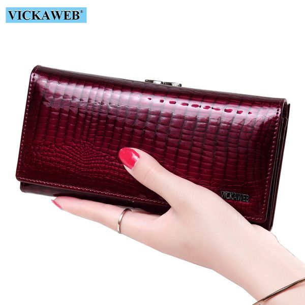 vickaweb long thick wallet female fashion alligator purse women genuine leather standard wallets hasp womens wallets and purses c1115, Red;black
vickaweb long thick wallet female fashion alligator purse women genuine leather standard wallets hasp womens wallets and purses c1115, Red;black