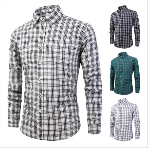 men's casual shirts man spring and autumn cotton long-sleeved plaid shirt youth male korean fashion tide, White;black
men's casual shirts man spring and autumn cotton long-sleeved plaid shirt youth male korean fashion tide, White;black