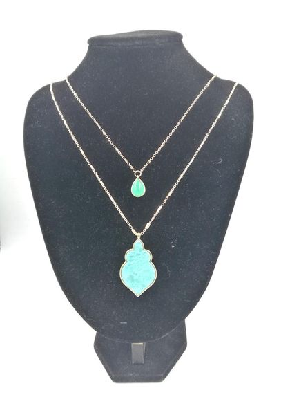 pendant necklaces small water drop stone green gourd shape necklace for women gift fashion jewelry wholesale, Silver
pendant necklaces small water drop stone green gourd shape necklace for women gift fashion jewelry wholesale, Silver