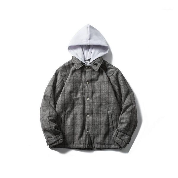 19 day vintage men's plaid work jacket cotton jacket men's winter casual cotton hooded man1, Black
19 day vintage men's plaid work jacket cotton jacket men's winter casual cotton hooded man1, Black
