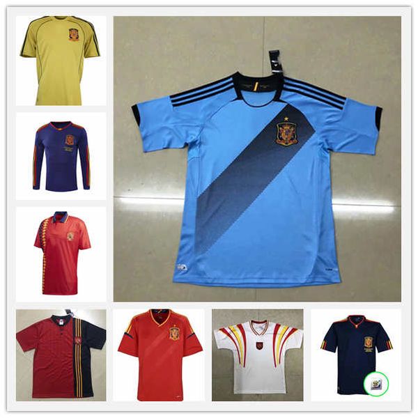 spain retro soccer jerseys 1994 2002 96 vintage classic a.iniesta torres raul jerseys xavi david villa camisa de futebol shirts long seelves, Black;yellow
spain retro soccer jerseys 1994 2002 96 vintage classic a.iniesta torres raul jerseys xavi david villa camisa de futebol shirts long seelves, Black;yellow