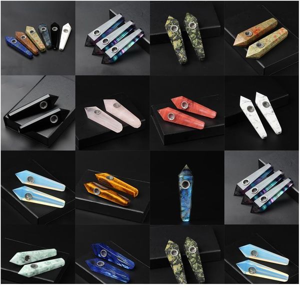 natural quartz smoking pipe crystal point wand healing crystal gemstonewith metal filter wholesale p qylzez, Black
natural quartz smoking pipe crystal point wand healing crystal gemstonewith metal filter wholesale p qylzez, Black