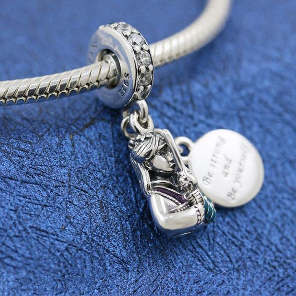 925 sterling silver cartoon character mulan dangle charm bead fits european style jewelry charm bracelets, Black
925 sterling silver cartoon character mulan dangle charm bead fits european style jewelry charm bracelets, Black