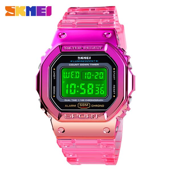 fashion ladies watches sport women watch count down led light dgital wrist watch 50m waterproof bracelet alarm clock skmei watch, Slivery;brown
fashion ladies watches sport women watch count down led light dgital wrist watch 50m waterproof bracelet alarm clock skmei watch, Slivery;brown