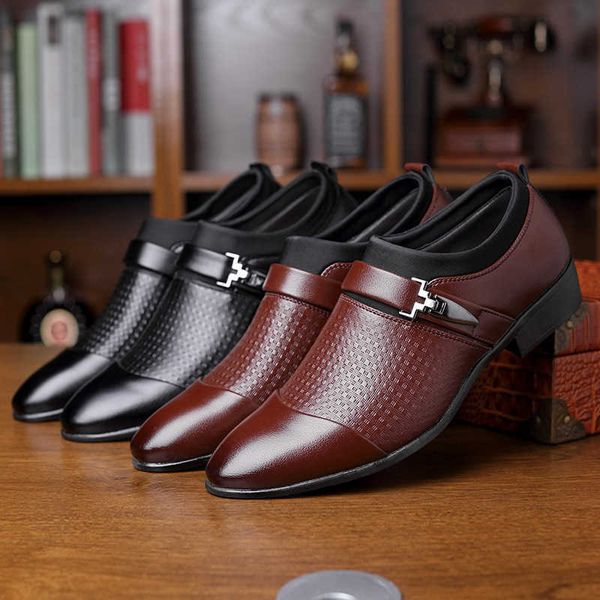 classic luxury new british men's slip on split leather pointed toe shoe men dress shoes business wedding oxfords formal for male design, Black
classic luxury new british men's slip on split leather pointed toe shoe men dress shoes business wedding oxfords formal for male design, Black