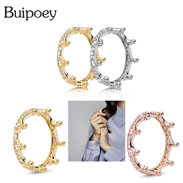 buipoey silver color plated crown ring circle round finger stackable rhinestone ring women men jewelry gift boy girl, Slivery;golden
buipoey silver color plated crown ring circle round finger stackable rhinestone ring women men jewelry gift boy girl, Slivery;golden