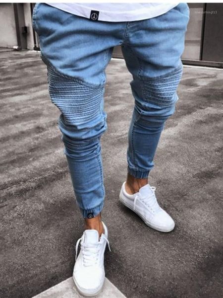 men's jeans men's fashion simple casual multi lace up pleated toe binding design pencil black white x-large1, Blue
men's jeans men's fashion simple casual multi lace up pleated toe binding design pencil black white x-large1, Blue