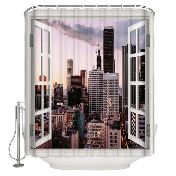 shower curtain waterproof polyester with 12 hooks view city night 
shower curtain waterproof polyester with 12 hooks view city night