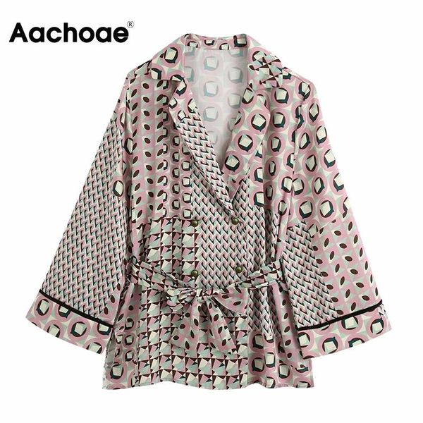 aachoae women geometric print blouse with belt notched collar stylish shirt female batwing long sleeve loose ladies tunic, White
aachoae women geometric print blouse with belt notched collar stylish shirt female batwing long sleeve loose ladies tunic, White