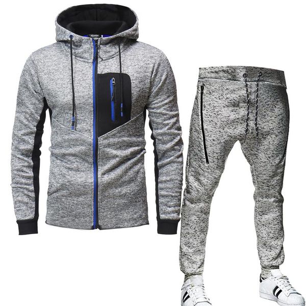track suit men's suit fall/winter jacquard hoodie polar fleece hooded men's fleece + pants zipper sweatshirt casual sports, Gray
track suit men's suit fall/winter jacquard hoodie polar fleece hooded men's fleece + pants zipper sweatshirt casual sports, Gray