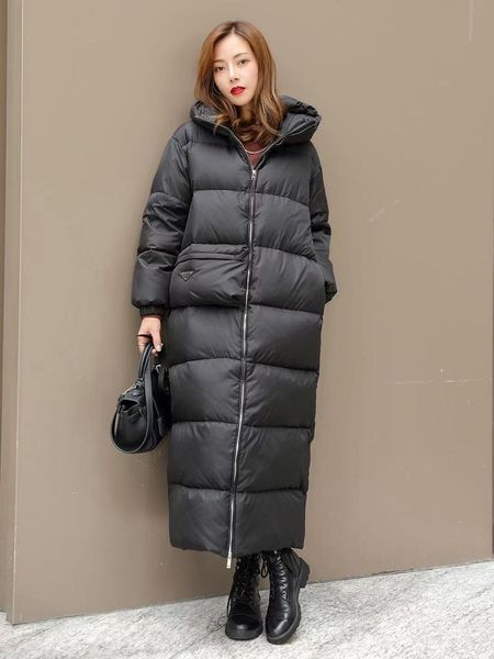 2021 winter luxury quality black gothic street style oversized nylon ankle length hooded down coat
2021 winter luxury quality black gothic street style oversized nylon ankle length hooded down coat