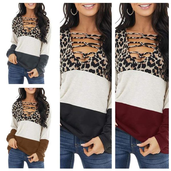 leopard criss cross выдалбливают tshirt женщины sexy v шеи лоскутная футболка с длинным рукавом блузка топы пуловер tshirt lady фуфаек e1117, White
leopard criss cross выдалбливают tshirt женщины sexy v шеи лоскутная футболка с длинным рукавом блузка топы пуловер tshirt lady фуфаек e1117, White