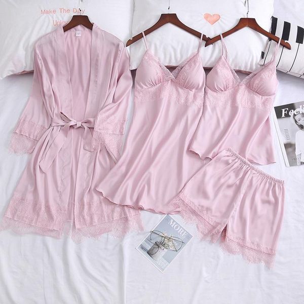 ladies nightgown ice silk nightgown suspender nightdress four-piece suit with chest pad comfortable homewear sp00061, Black;red
ladies nightgown ice silk nightgown suspender nightdress four-piece suit with chest pad comfortable homewear sp00061, Black;red