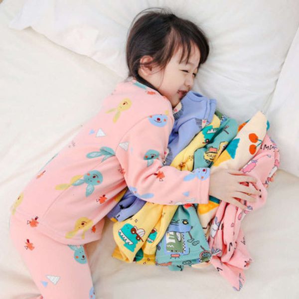 thickened plush set with children's and underwear boys' pajamas winter girls' autumn pants baby warm cloth 9ci7, Blue;red
thickened plush set with children's and underwear boys' pajamas winter girls' autumn pants baby warm cloth 9ci7, Blue;red