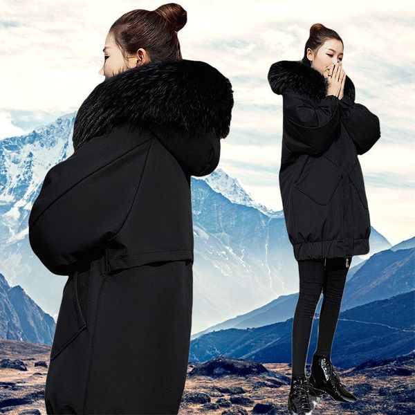 women's down & parkas 2021 winter coat female jacket hooded parka warm women wadded ladies plus size long a418, Black
women's down & parkas 2021 winter coat female jacket hooded parka warm women wadded ladies plus size long a418, Black