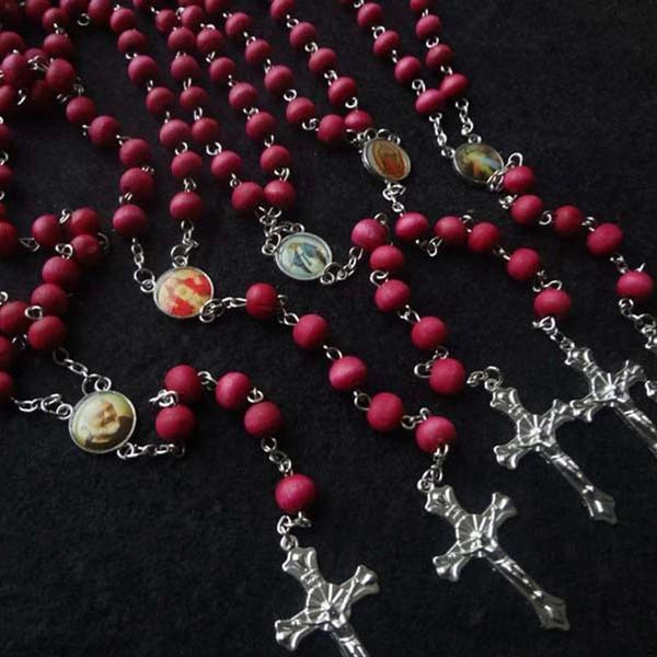 2020 religious white simulated pearl beads red rose catholic rosary necklace women long strand necklaces jesus jewelry gift, Silver
2020 religious white simulated pearl beads red rose catholic rosary necklace women long strand necklaces jesus jewelry gift, Silver