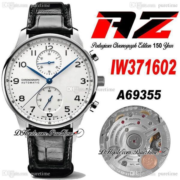 azf chronograph edition 150 years iw371602 a7750 automatic mens watch slim movement steel case white dial black leather strap super edition, Slivery;brown
azf chronograph edition 150 years iw371602 a7750 automatic mens watch slim movement steel case white dial black leather strap super edition, Slivery;brown