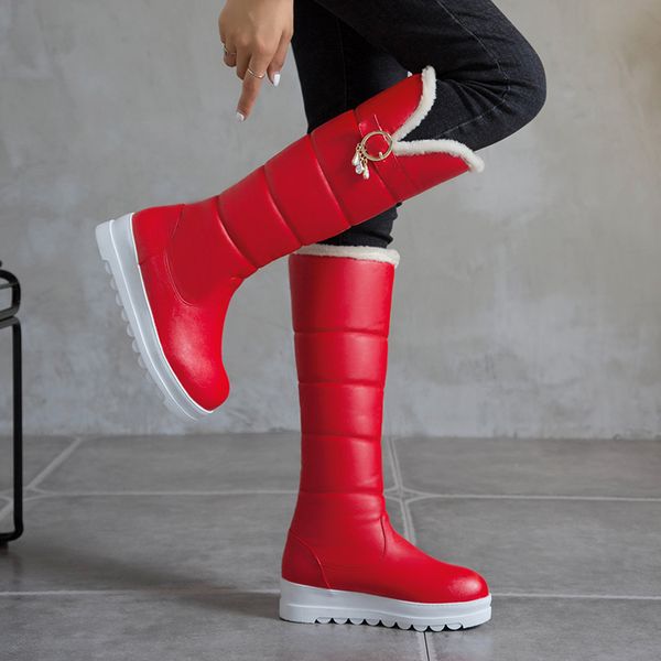 2021 new winter keep warm snow casual round toe knee high boots plush wedge med heel slip on women shoes size 34-43 0loy, Black
2021 new winter keep warm snow casual round toe knee high boots plush wedge med heel slip on women shoes size 34-43 0loy, Black