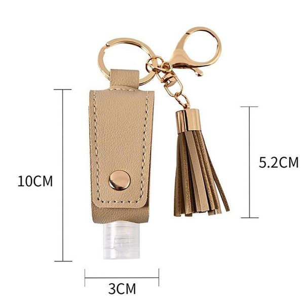 hand sanitizer bottle cover pu leather tassel holder keychain protable keyring cover storage bags home stora qylyvs mj_bag 
hand sanitizer bottle cover pu leather tassel holder keychain protable keyring cover storage bags home stora qylyvs mj_bag