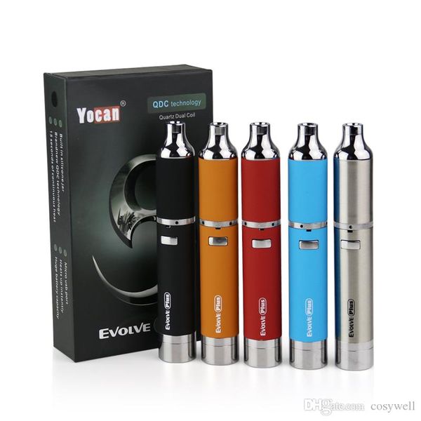 authentic yocan evolve plus kit 1100mah wax vaporizers starter kits quatz dual replacement coils e cigs cigarette vape pen herbal waxy vapor
authentic yocan evolve plus kit 1100mah wax vaporizers starter kits quatz dual replacement coils e cigs cigarette vape pen herbal waxy vapor