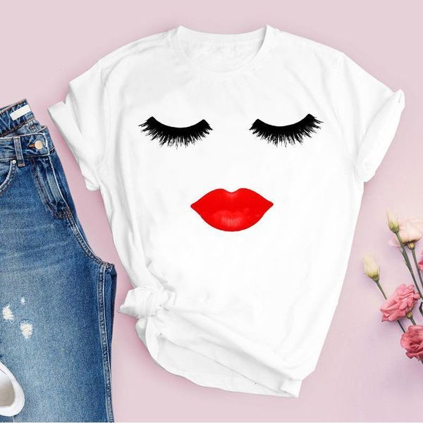 women print 90s fashion lip cartoon casual short sleeve summer lady t-shirt shirt womens clothing tees female t shirt, White
women print 90s fashion lip cartoon casual short sleeve summer lady t-shirt shirt womens clothing tees female t shirt, White