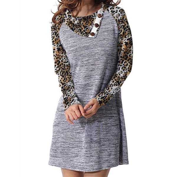 animal leopard printed mini dress 2021 autumn winter women lapel dress ladiesa-line long sleeve daily clothing#g30, Black;gray
animal leopard printed mini dress 2021 autumn winter women lapel dress ladiesa-line long sleeve daily clothing#g30, Black;gray