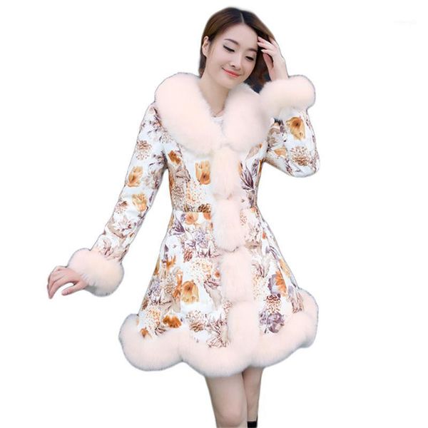 winter coat women yellow print down cotton jackets 2020 new fashion slim faux fur collar thick warmth parkas feminina lr9521, Black
winter coat women yellow print down cotton jackets 2020 new fashion slim faux fur collar thick warmth parkas feminina lr9521, Black