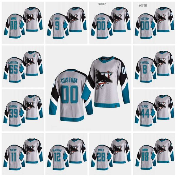 2021 san jose sharks reverse retro hockey patrick marleau jersey logan couture evander kane brent burns martin jones tomas hertl, Black;red
2021 san jose sharks reverse retro hockey patrick marleau jersey logan couture evander kane brent burns martin jones tomas hertl, Black;red