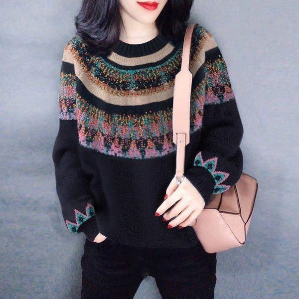 k12797 fashion women's sweaters 2021 runway european design party style women's clothing, White;black
k12797 fashion women's sweaters 2021 runway european design party style women's clothing, White;black