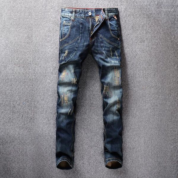 fashion streetwear men jeans retro wash slim fit embroidery ripped jeans men big pocket denim cargo pants destroy hip hop1, Blue
fashion streetwear men jeans retro wash slim fit embroidery ripped jeans men big pocket denim cargo pants destroy hip hop1, Blue