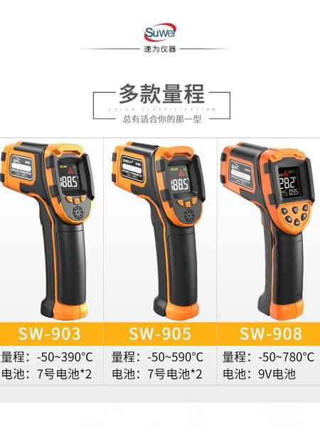 infrared thermometer detection thermometer high precision industrial kitchen baking oil temperature measuring gun
infrared thermometer detection thermometer high precision industrial kitchen baking oil temperature measuring gun