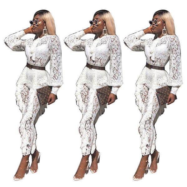 factory wholesale 2019 autumn new lace see-through lantern sleeve one-piece womens pants popular european and american foreign trade womens, Black;white
factory wholesale 2019 autumn new lace see-through lantern sleeve one-piece womens pants popular european and american foreign trade womens, Black;white