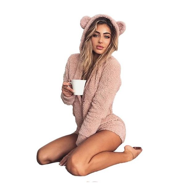 autumn winter pajamas for women cute plush conjoined suit home sleepwear clothes y200708, Black;red
autumn winter pajamas for women cute plush conjoined suit home sleepwear clothes y200708, Black;red
