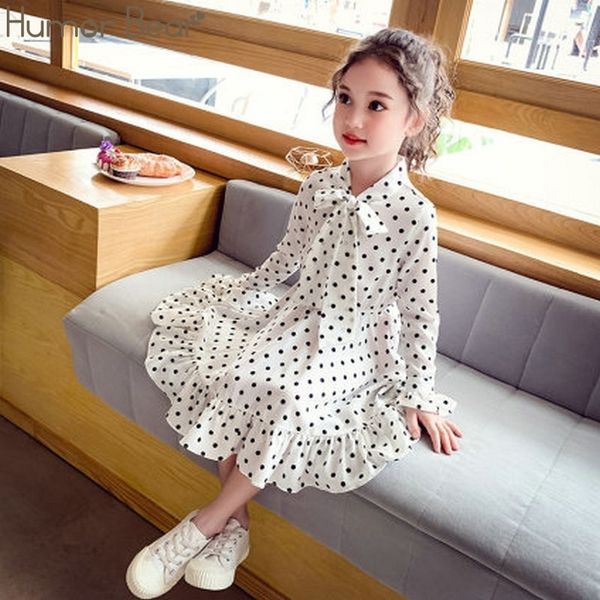humor bear girl dresses korea fashion chiffon dots long sleeve children princess dress bow elegant kids dress children clothing lj200923, Red;yellow
humor bear girl dresses korea fashion chiffon dots long sleeve children princess dress bow elegant kids dress children clothing lj200923, Red;yellow