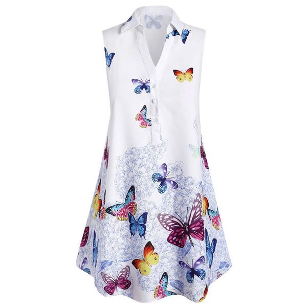 women boho tshirt deep v nevk tee butterfly print sleeveless long t-shirt plus size tee shirt haut femme, White
women boho tshirt deep v nevk tee butterfly print sleeveless long t-shirt plus size tee shirt haut femme, White