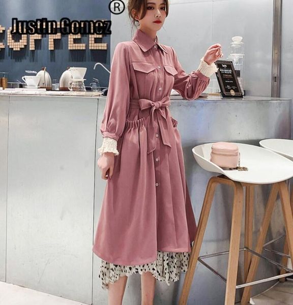 women fashon pockets design casual breathable lightweight trench elegant buttons up long thin trench, Tan;black
women fashon pockets design casual breathable lightweight trench elegant buttons up long thin trench, Tan;black