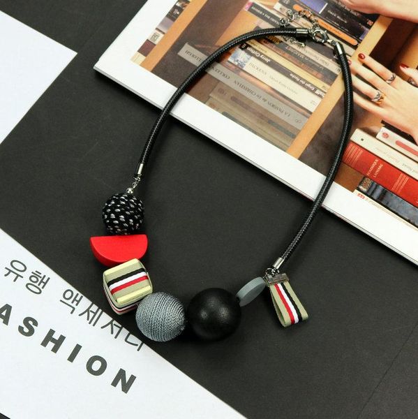 pendant necklaces autumn women personality geometric wood beads necklace fashion jewelry rope chain accessories art style, Silver
pendant necklaces autumn women personality geometric wood beads necklace fashion jewelry rope chain accessories art style, Silver