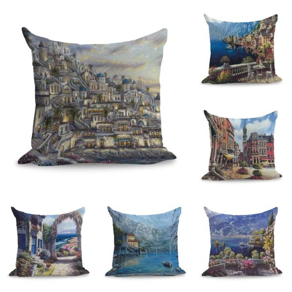 european towns landscape painting pillows linen couch seat cushion throw pillow home decor gift
european towns landscape painting pillows linen couch seat cushion throw pillow home decor gift