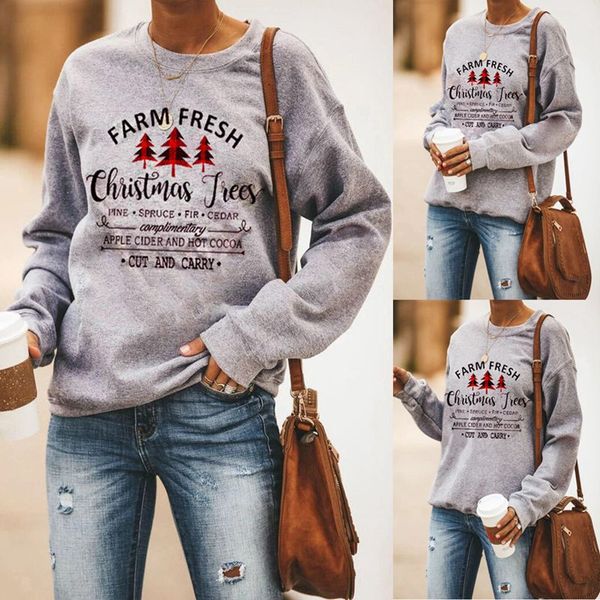 christmas selling womens clothes pullover sweater christmas trees letters floral print long sleeve pullover, Black
christmas selling womens clothes pullover sweater christmas trees letters floral print long sleeve pullover, Black