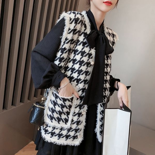 superaen imitation mink sweater vest women autumn and winter loose outside wearing the korean y201128, Black;white
superaen imitation mink sweater vest women autumn and winter loose outside wearing the korean y201128, Black;white