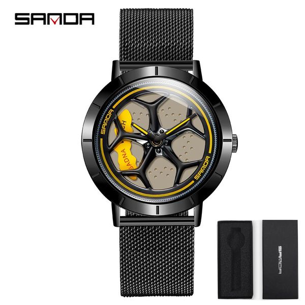 sanda men fashion sell car rim wristwatch waterproof sport quartz watch 360 degree rotating wheel rim dial relogio masculino bbyojm, Silver
sanda men fashion sell car rim wristwatch waterproof sport quartz watch 360 degree rotating wheel rim dial relogio masculino bbyojm, Silver