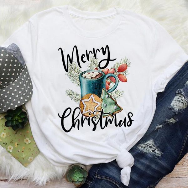 women new year cartoon bake cookies 90s holiday merry christmas graphic tees clothes print lady female t shirt t-shirt, White
women new year cartoon bake cookies 90s holiday merry christmas graphic tees clothes print lady female t shirt t-shirt, White