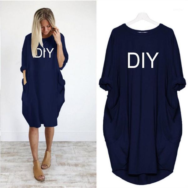 2020 dress women cute printing customer-made diy birthday commemorative gift custom printed dress plus size 5xl casual loose1, Black;gray 
2020 dress women cute printing customer-made diy birthday commemorative gift custom printed dress plus size 5xl casual loose1, Black;gray