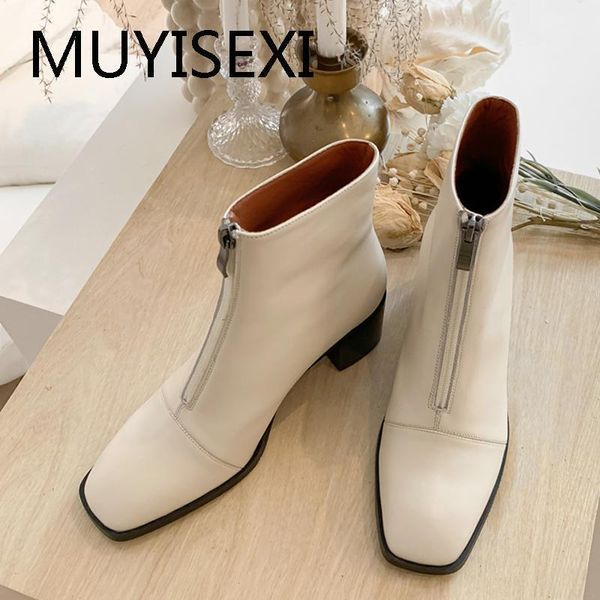 boots genuine leather zipper ankle square toe 6cm high heels women fashion office lady winter shoes plus size 43 qqj04 muyisexi1, Black
boots genuine leather zipper ankle square toe 6cm high heels women fashion office lady winter shoes plus size 43 qqj04 muyisexi1, Black