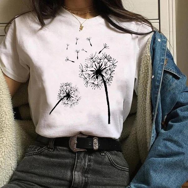 женщины print графический одуванчик моды trend завод kawaii повседневная печать одежда одежда леди тис футболки топы женские женские футболк, White
женщины print графический одуванчик моды trend завод kawaii повседневная печать одежда одежда леди тис футболки топы женские женские футболк, White