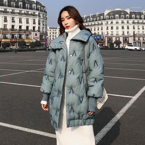 2020 new fashion parka single breasted turn collar parka coat lantren sleeve loose winter jacket women casual female1, Black
2020 new fashion parka single breasted turn collar parka coat lantren sleeve loose winter jacket women casual female1, Black