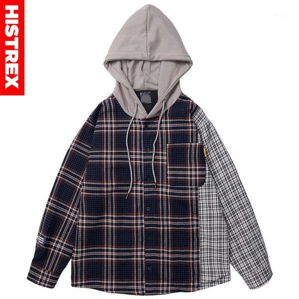 2020 men hip hop hooded jacket vintage plaid patchowrk harajuku jacket hoodie color block streetwear jackets retro style autumn1, Black;brown
2020 men hip hop hooded jacket vintage plaid patchowrk harajuku jacket hoodie color block streetwear jackets retro style autumn1, Black;brown