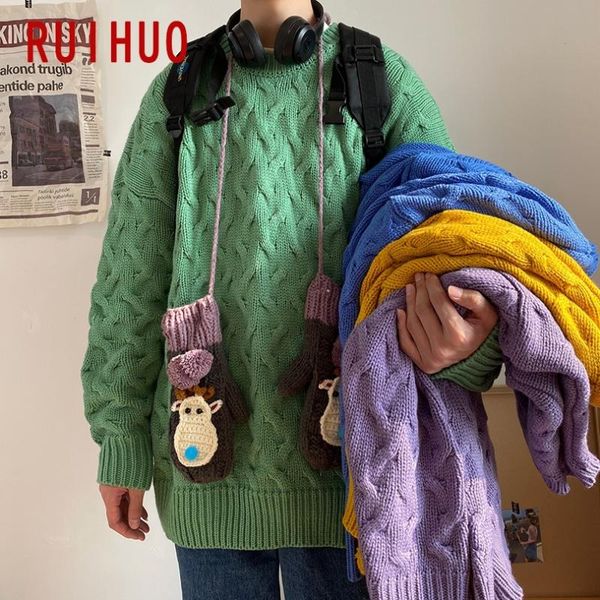 men's sweaters ruihuo solid knitted sweater men clothing pull winter clothes pullover mens coat 2021 autumn -2xl, White;black
men's sweaters ruihuo solid knitted sweater men clothing pull winter clothes pullover mens coat 2021 autumn -2xl, White;black